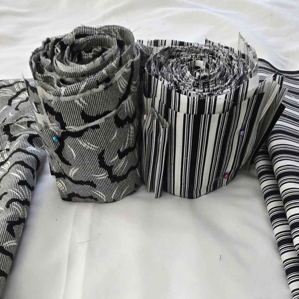 Black and White Fabric Rolls - Picture 5 of 5